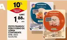 Continente Continente - peito frango/ perru forno de lenha promoção