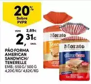 Continente Forma+ - pão forma american sandwich/ tenerelle promoção