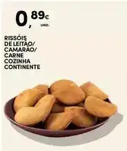 Continente Continente - rissóis de leitão/ camarao/ carne cozinha promoção