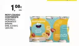 Continente Continente - petit liquido morango/ morango e banana promoção