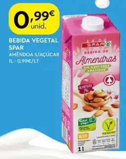 Spar Bebida vegetal Spar promoção