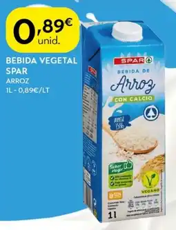 Spar Bebida vegetal Spar Arroz promoção