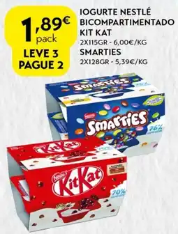 Spar Iogurte Nestlé Bicompartimentado promoção