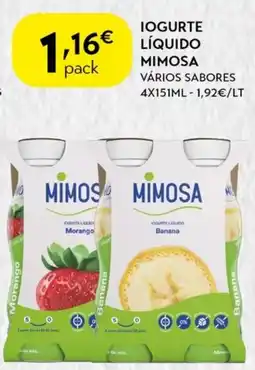 Spar Iogurte Liquido Mimosa promoção
