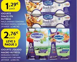 Spar Iogurte snack 0% nutrégi promoção