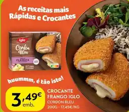 Spar Crocante frango iglo cordon bleu promoção