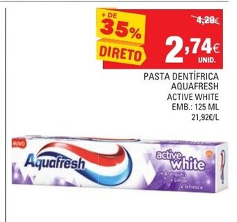 Continente Pasta Dentífrica Aquafresh Active White 125ml promoção