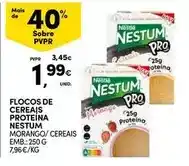 Continente Bom dia Nestum - flocos de cereais proteina promoção