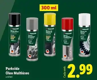 Lidl Parkside - oleo multiusos promoção