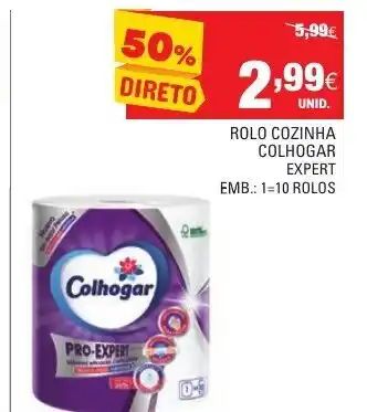 Continente Rolo Conzinha Colhogar Expert 1=10 Rolos promoção