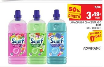 Amaciador Concentrado Surf 90 Doses