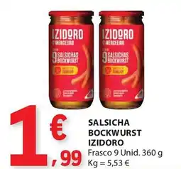E.Leclerc Salsichas bockwurst izidoro promoção