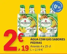 E.Leclerc Água com gás sabores pedras promoção