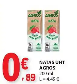 E.Leclerc Natas uht agros promoção