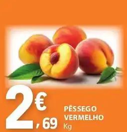 E.Leclerc Pêssego vermelho promoção