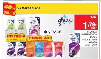 Continente Recarga Ambientador Glade 1 Unid promoção