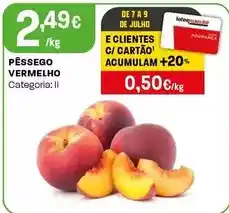 Intermarché Pêssego vermelho promoção