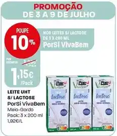 Intermarché Porsi - leite uht s/lactose promoção