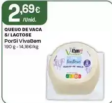 Intermarché Porsi vivabem - queijo de vaca s/ lactose promoção