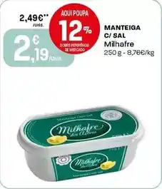 Intermarché Milhafre - manteiga c/ sal promoção