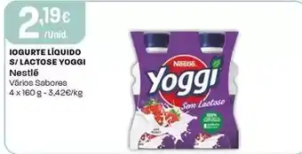 Intermarché Nestlé - iogurte líquido s/lactose yoggi promoção