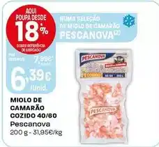 Intermarché Pescanova - miolo de camarão cozido 40/60 promoção