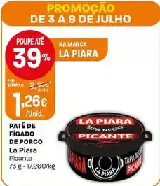 Intermarché La piara - paté de fígado de porco promoção