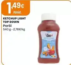 Intermarché Porsi - ketchup light top down promoção