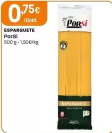 Intermarché Porsi - esparguete promoção