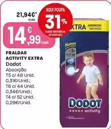 Intermarché Dodot - fraldas activity extra promoção