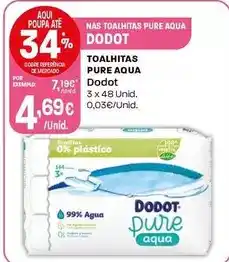 Intermarché Dodot - toalhitas pure aqua promoção