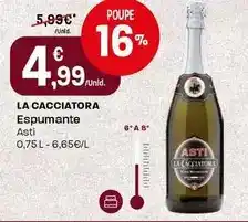 Intermarché La cacciatora - espumante promoção