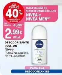 Intermarché Nivea - desodorizante roll-on promoção