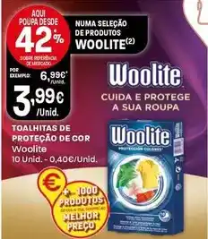 Intermarché Woolite - toalhitas de proteção de cor promoção