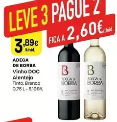 Intermarché Adega de borba - vinho doc alentejo promoção