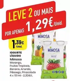 Intermarché Mimosa - iogurte líquido promoção