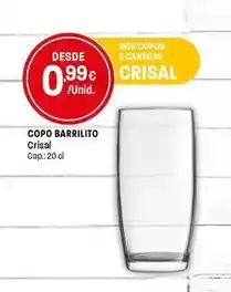 Intermarché Crisal - copo barrilito promoção