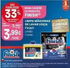 Intermarché Finish - limpa maquinas de lavar loica promoção