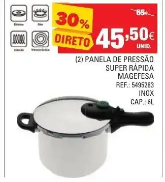 Continente Panela de Pressão Super Rápida Magefesa 6L promoção