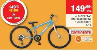 Continente Bicicletas Júnior Ariborne promoção