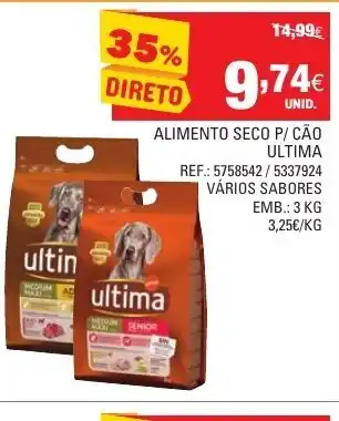 Continente Alimeto Seco P/Cão Ultima 3kg promoção