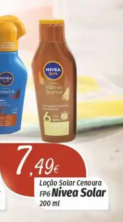Miranda Supermercados Loção Solar Cenoura FP6 Nivea Solar promoção