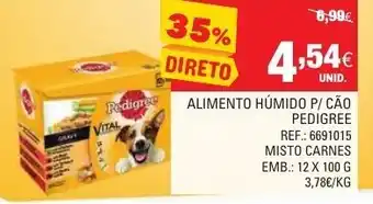 Continente Alimento Húmido P/Cão Pedigree Mistro Carnes 12x100g promoção