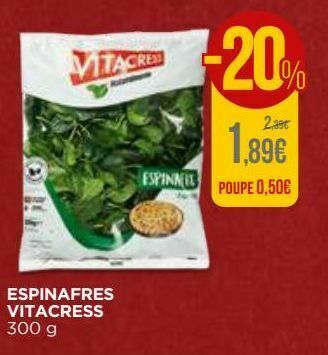 El Corte Inglés Espinafre vitacress promoção