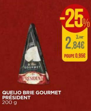 El Corte Inglés Queijo brie président promoção