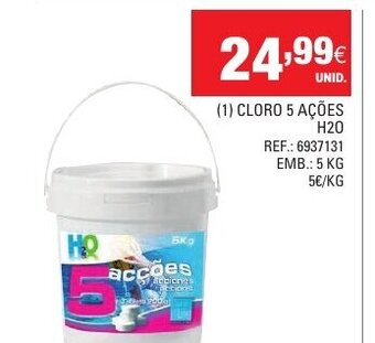 Cloro 5 Ações H20 5kg