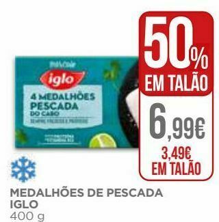 El Corte Inglés Peixe congelado iglo promoção