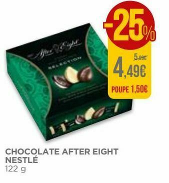 El Corte Inglés Chocolates after eight promoção