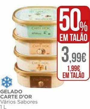 El Corte Inglés Gelados carte d'or promoção