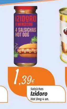 Miranda Supermercados Salsichas Izidoro Hot Dog 4 un. promoção